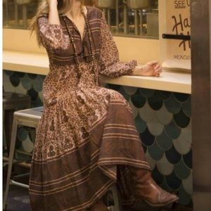 Blue Boheme Bohemian Midi Dress in size Medium/Large